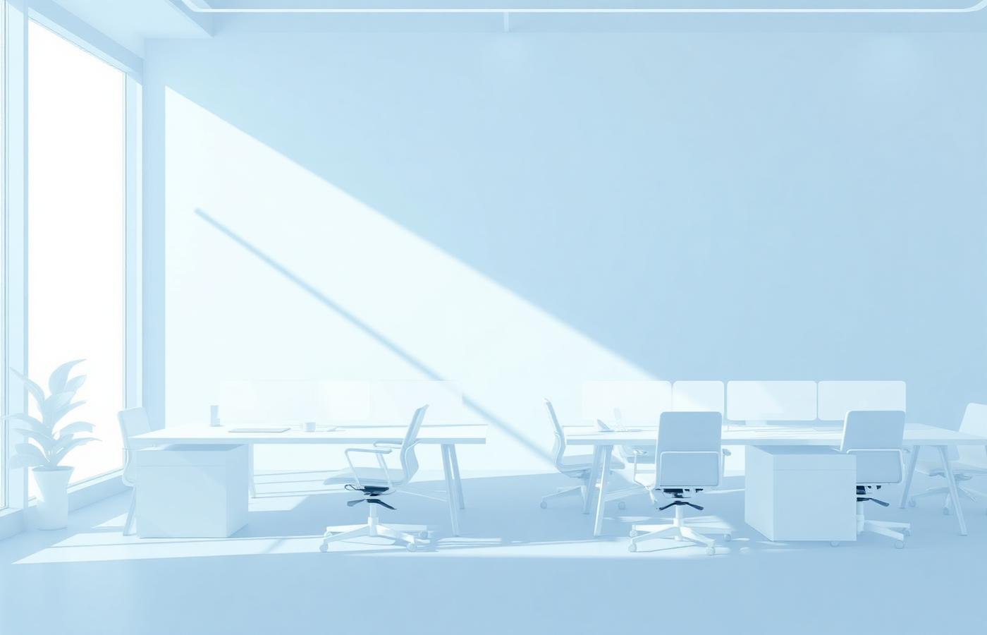 Modern collaborative workspace illustration